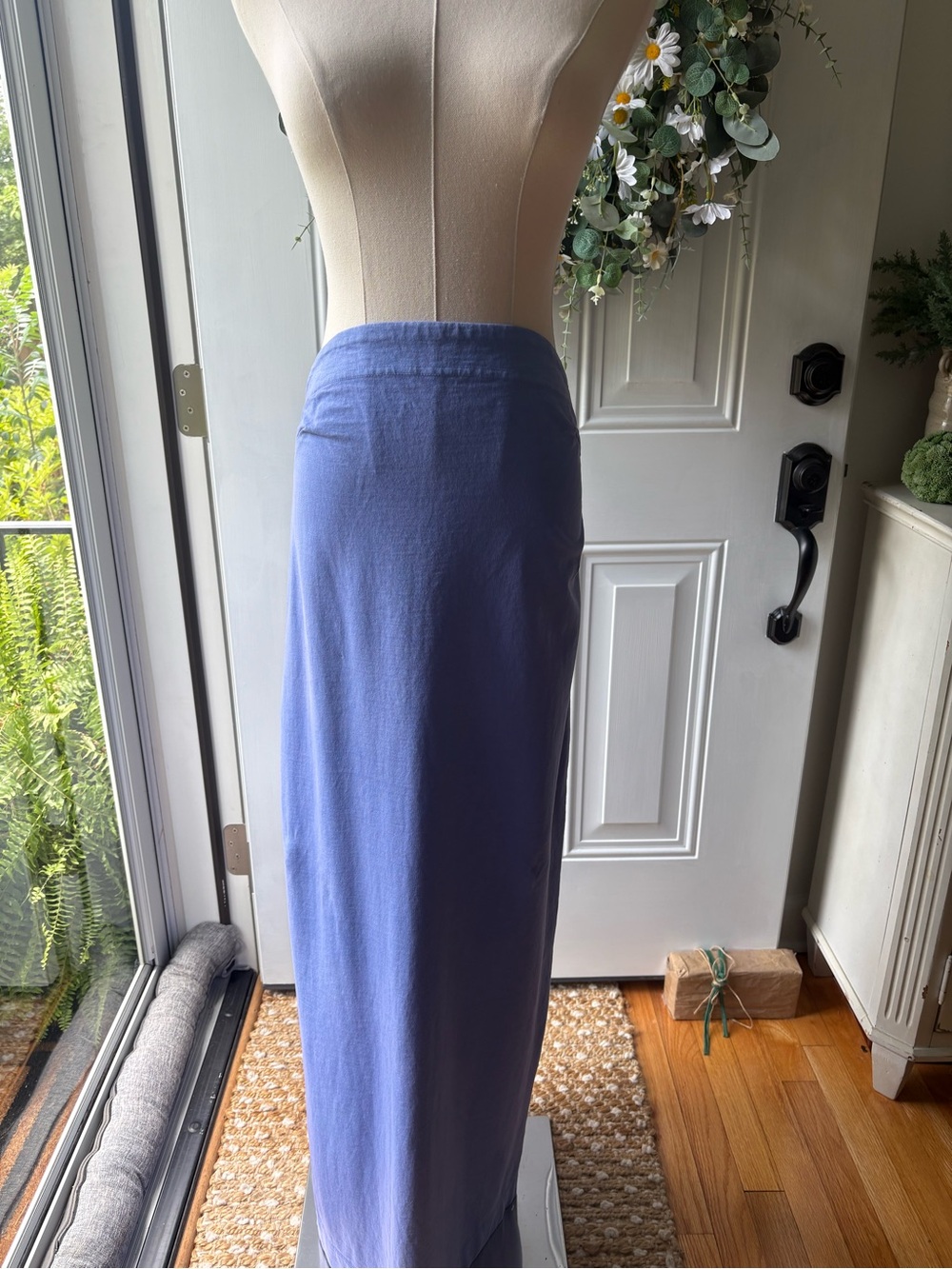Free People 100% Cotton Maxi Skirt in Periwinkle